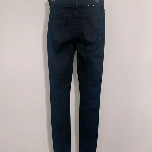 🤍 BNWT Agolde x Revolve Super High Rise Black Destroyed Skinny Jeans